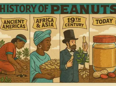 تاریخچه بادام زمینی