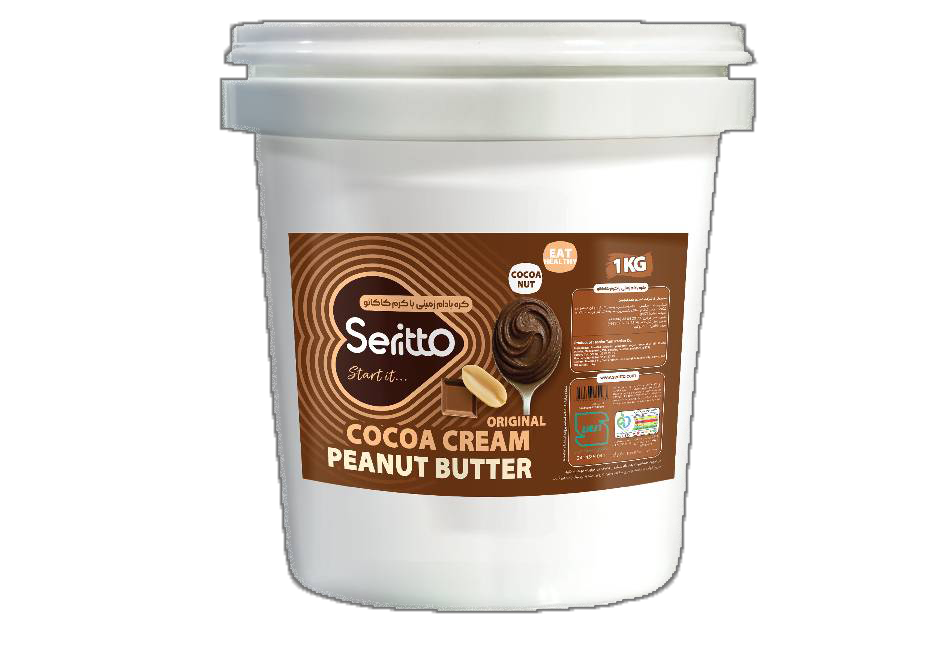 لبثقل کره بادام زمینی شکلاتی 1کیلوگرمی - تصویر 1